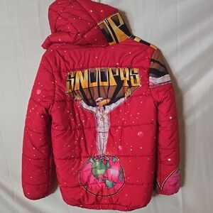 SNOOP DOGGS SNOOPYS Red Kids Jacket Size 10
